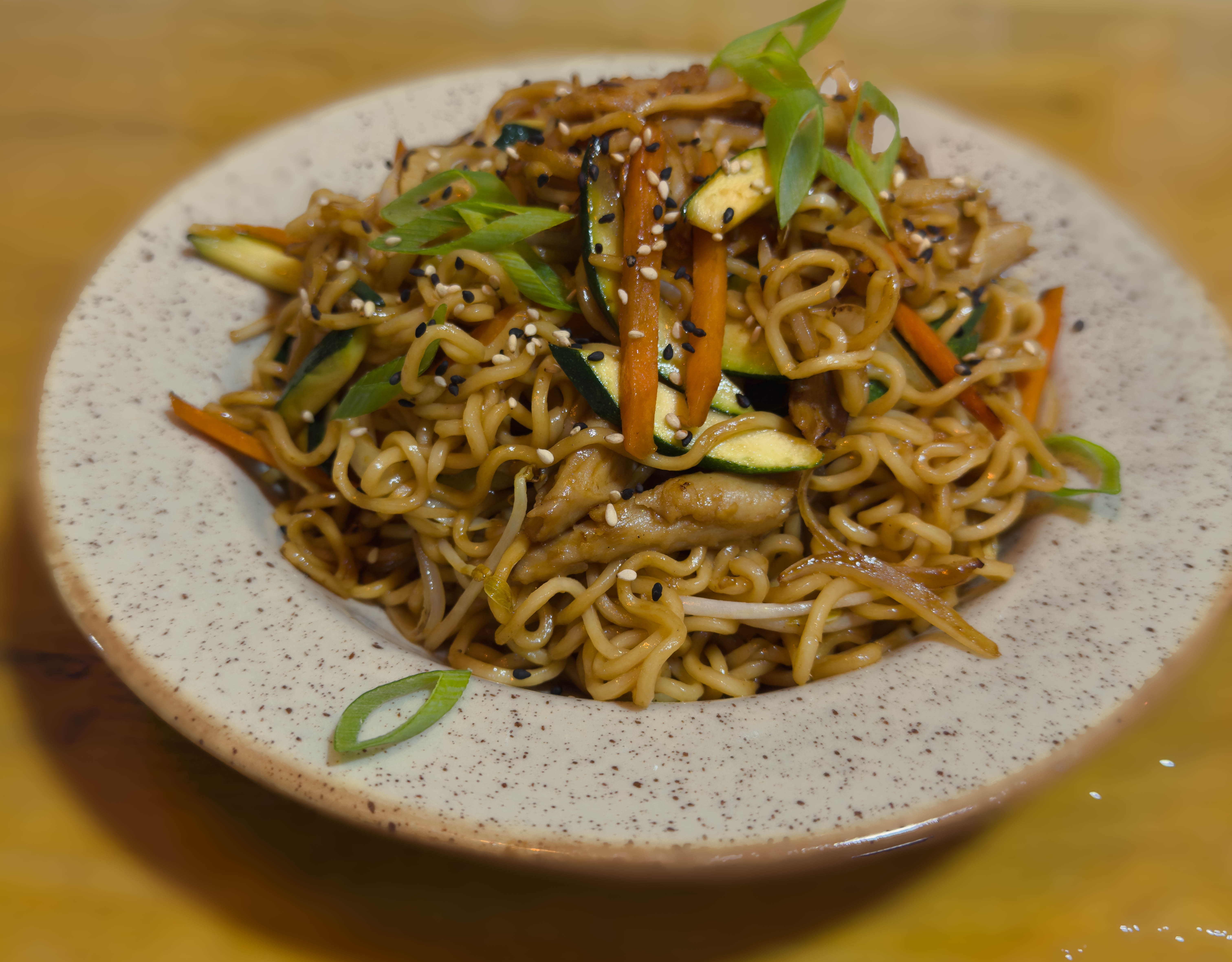 Vegan noodle dish at Tulip